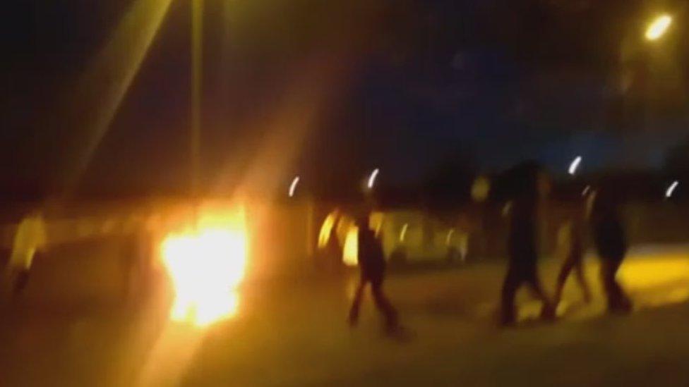 Petrol bomb attack