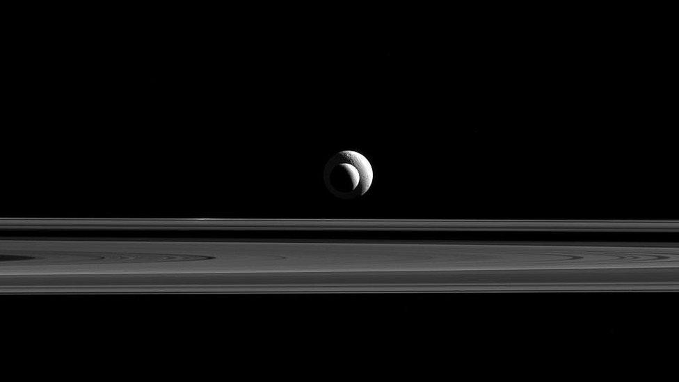 Tethys and Enceladus