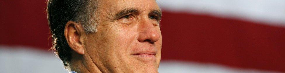 Republican presidential candidate and former Massachusetts Governor Mitt Romney waits to address a campaign rally at Pinkerton Academy in Derry, New Hampshire, 7 January 2012