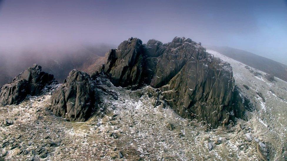 Snow covered mountain