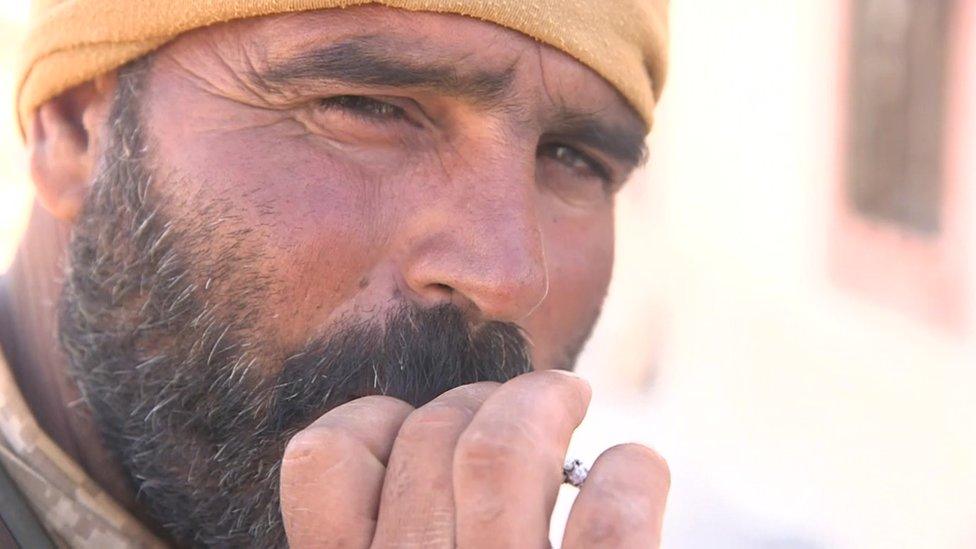 Arab fighter on Manbij frontline