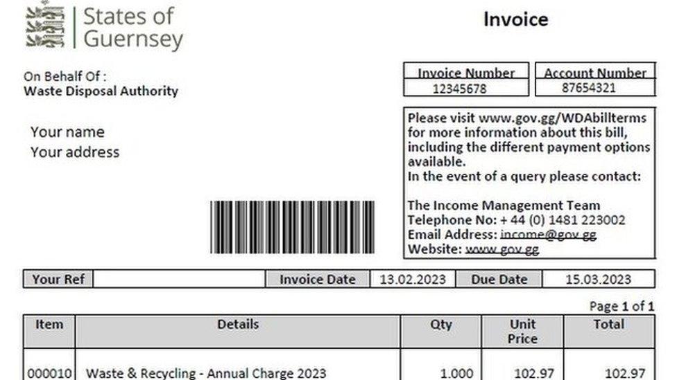 Guernsey Waste bill