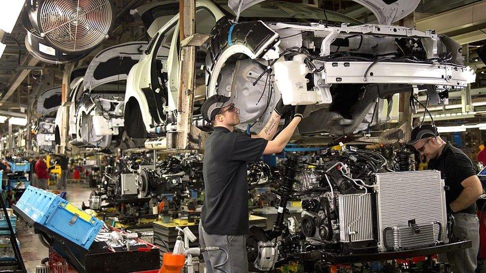 Workers at Nissan Sunderland plant