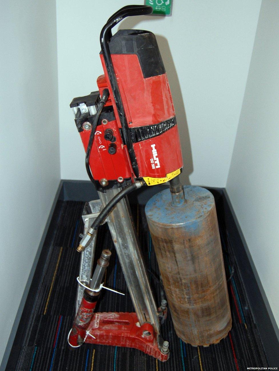 Drill used to get into the vault