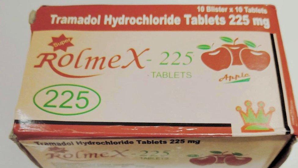 Box of tramadol tablets