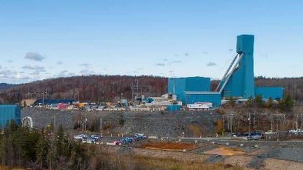 Totten mine in Sudbury, Ontario