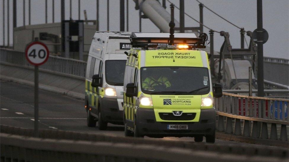 Emergency services are still allowed to access the Forth Road Bridge