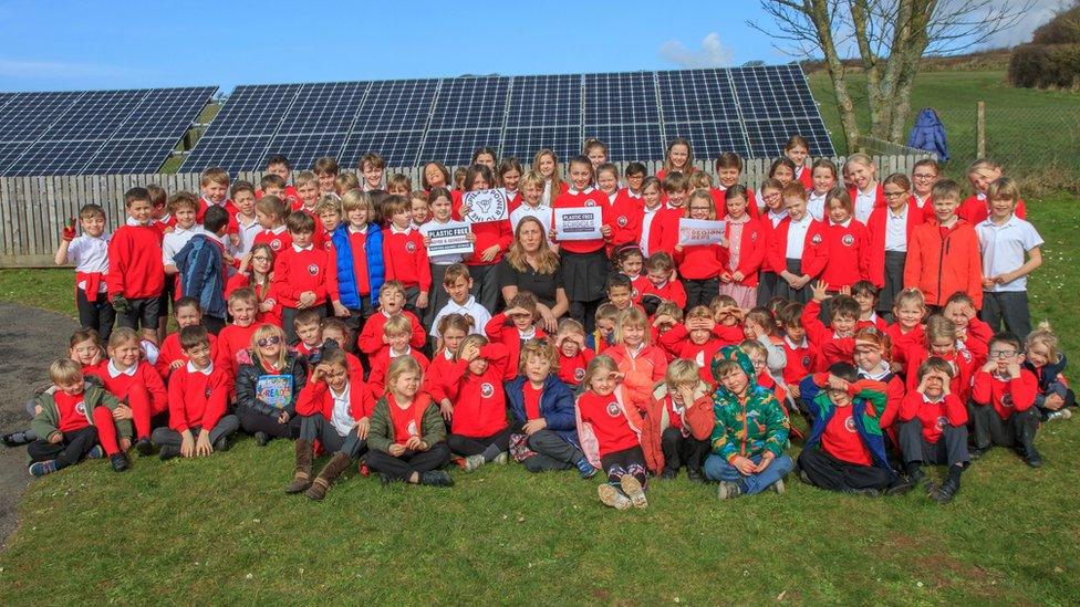 Georgeham Primary school children