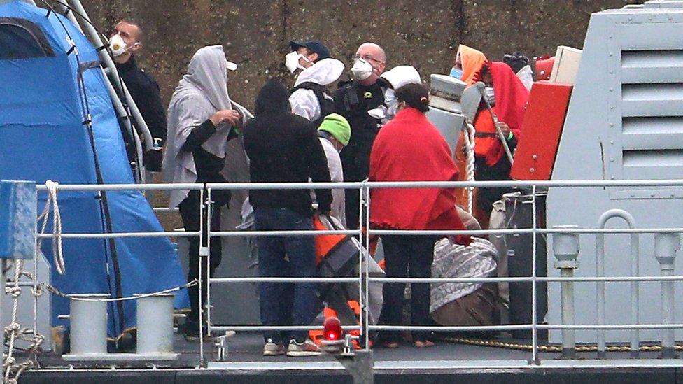 Migrants at Dover