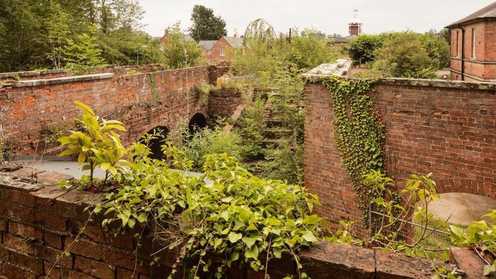 Old walls at barracks