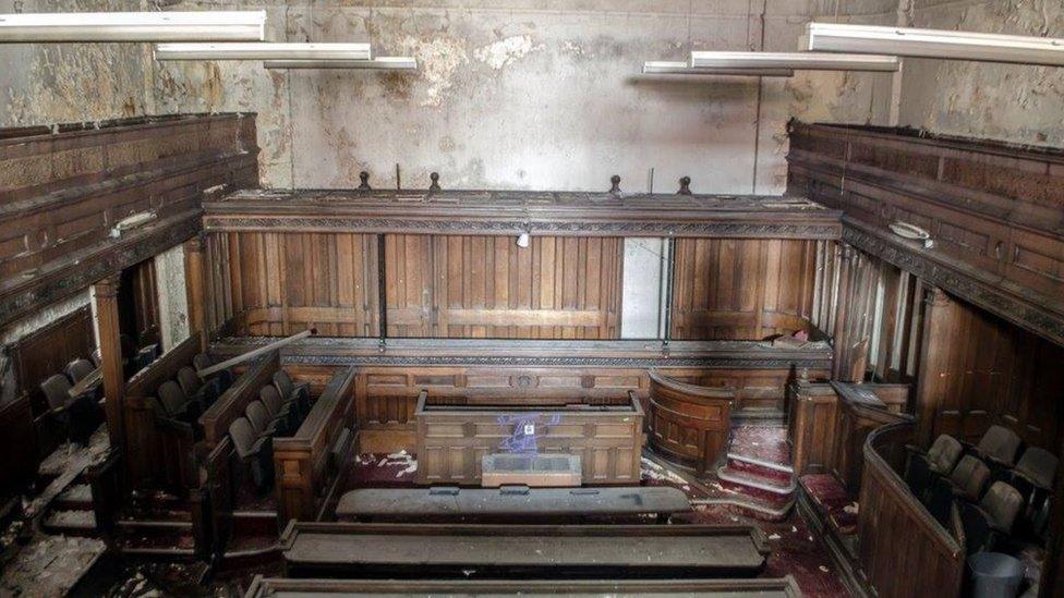 The old courtroom