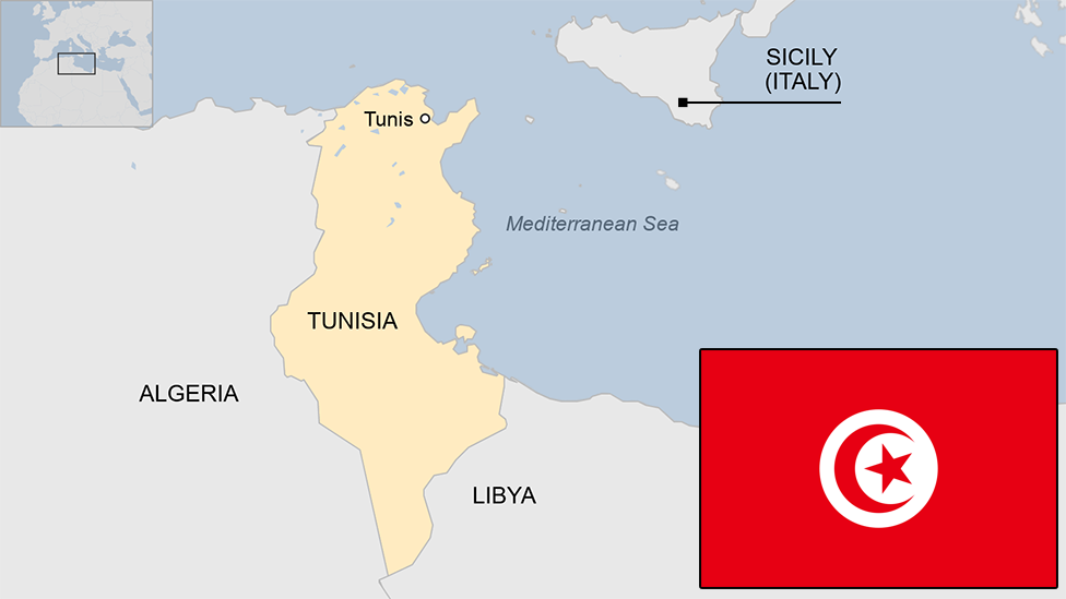 Map of Tunisia