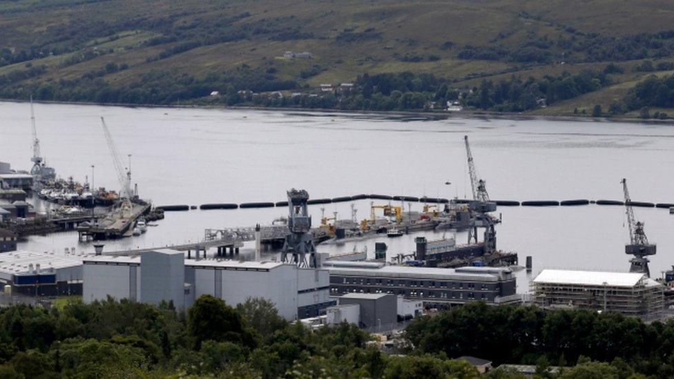 Royal Navy"s Submarine Base At Faslane