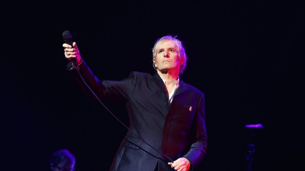 Michael Bolton performing at the London Palladium