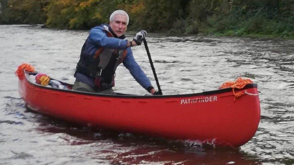 Simon on the river