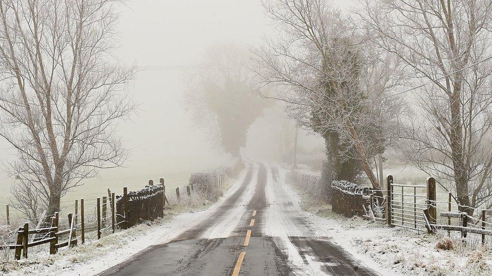 snow in ni january 24