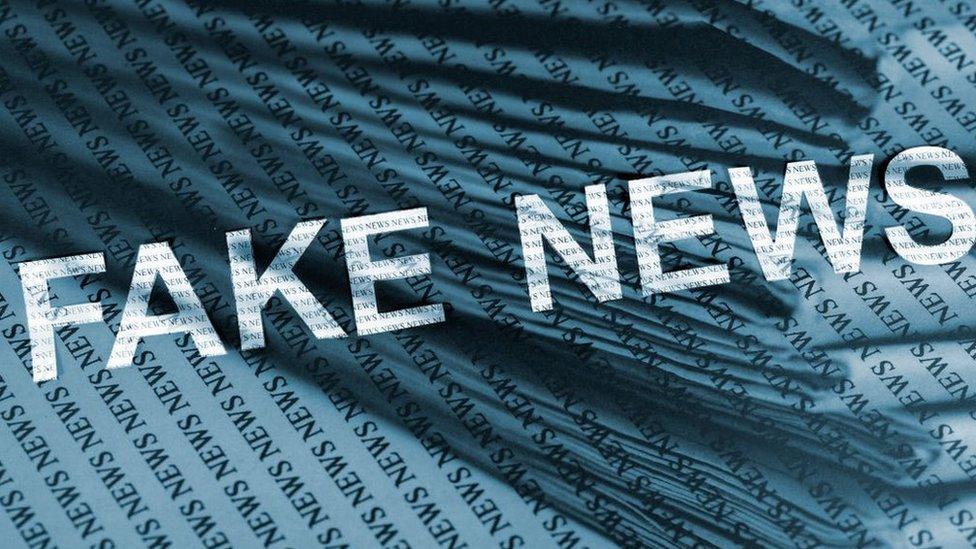 Fake news banner