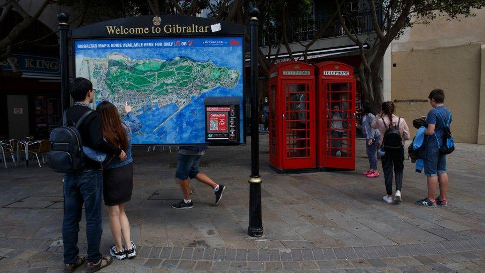 Phone boxes in Gibraltar