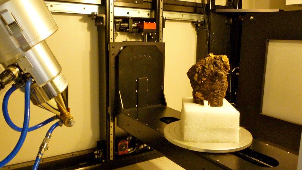 gravel block in the lab