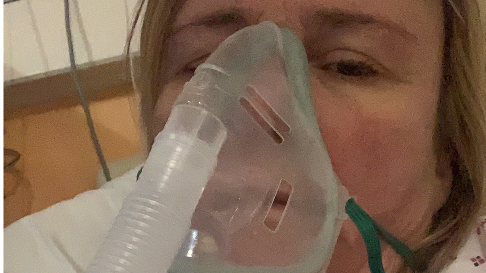 Amanda Wilson in hospital