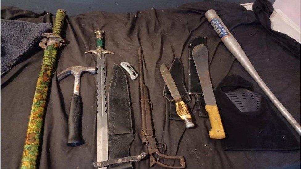 Weapons seized