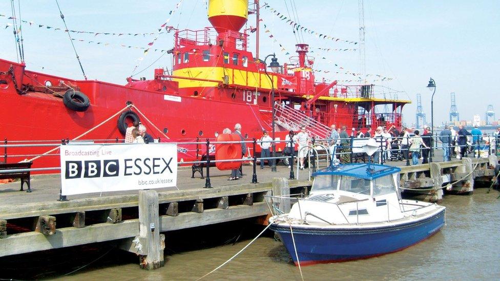 BBC Essex on board the LV18 lightship