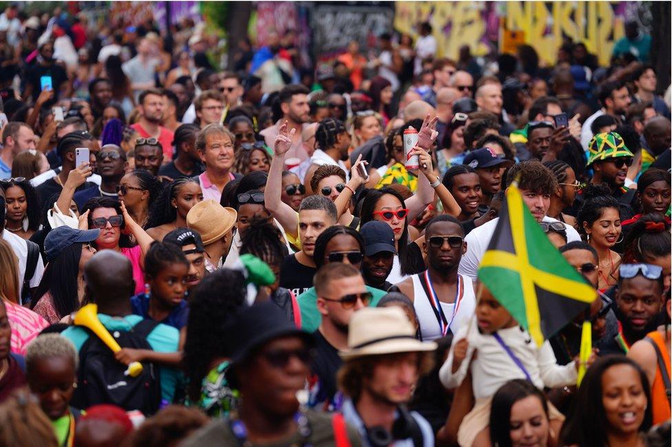 Crowds at Notting Hill Carnival