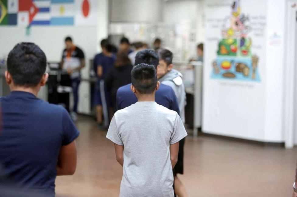 children at a migrant centre