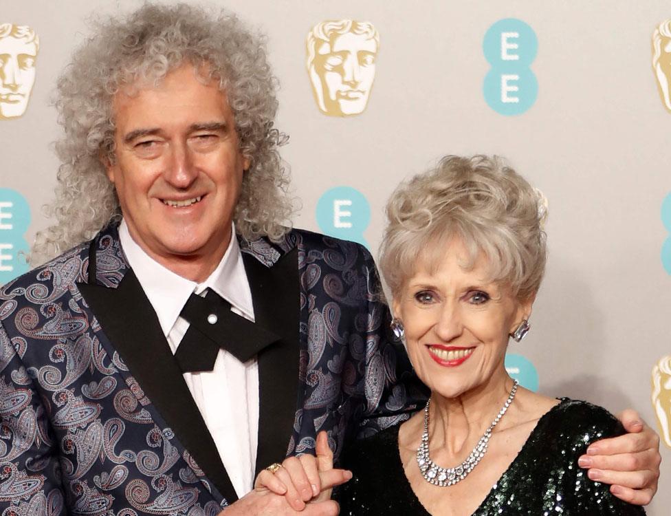 Brian May and Anita Dobson