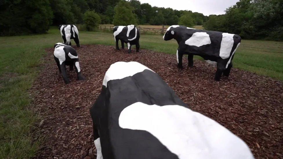 Concrete cows in Milton Keynes