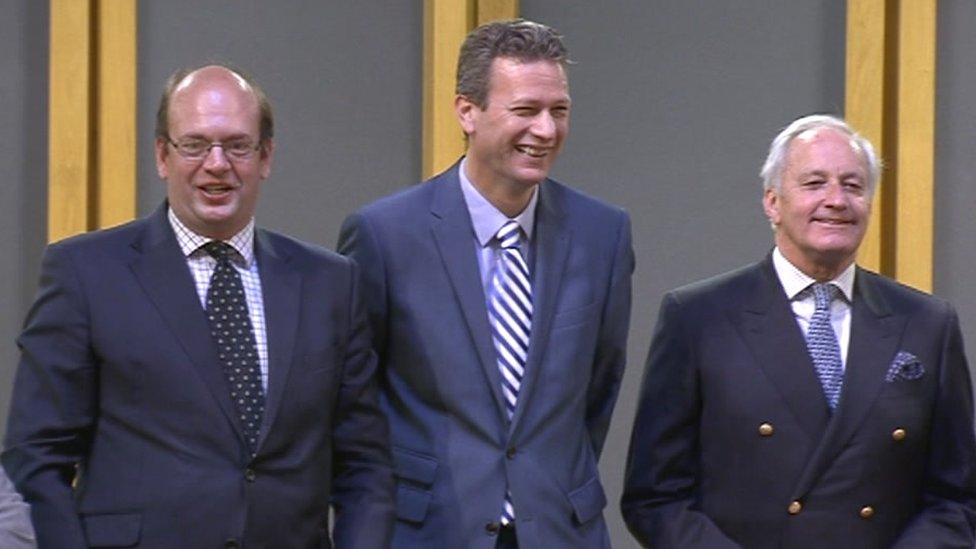 Mark Reckless, Nathan Gill and Neil Hamilton