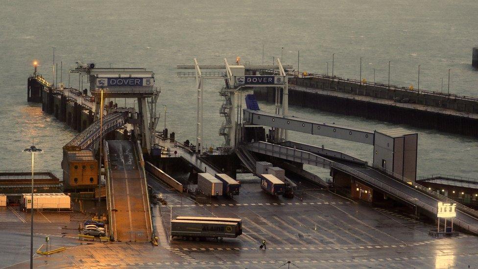 Deserted port of Dover 21/12/20