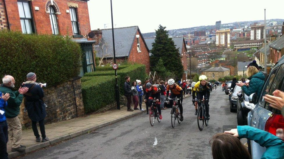 Blake Street cyclists