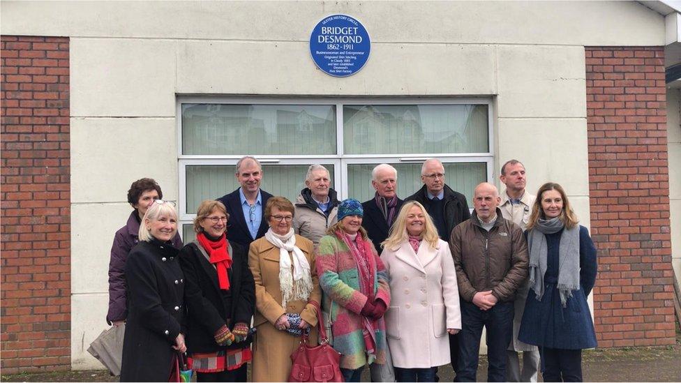 desmond family blue plaque ceremony