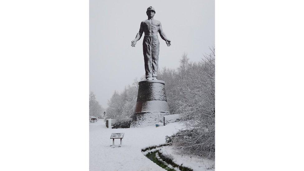 Guardian - the memorial to 45 men and boys killed in an explosion at Six Bells, near Abertillery, Blaenau Gwent, in 1960