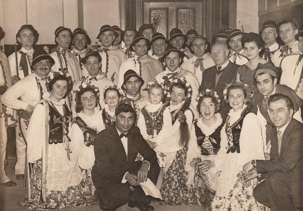 Traditional Polish dancing in Birmingham in the 1950s