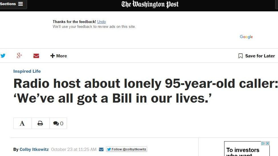 Washington Post story about Bill Palmer