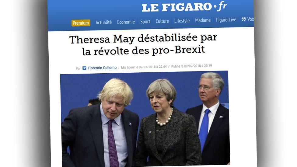 Screengrab of French website Le Figaro