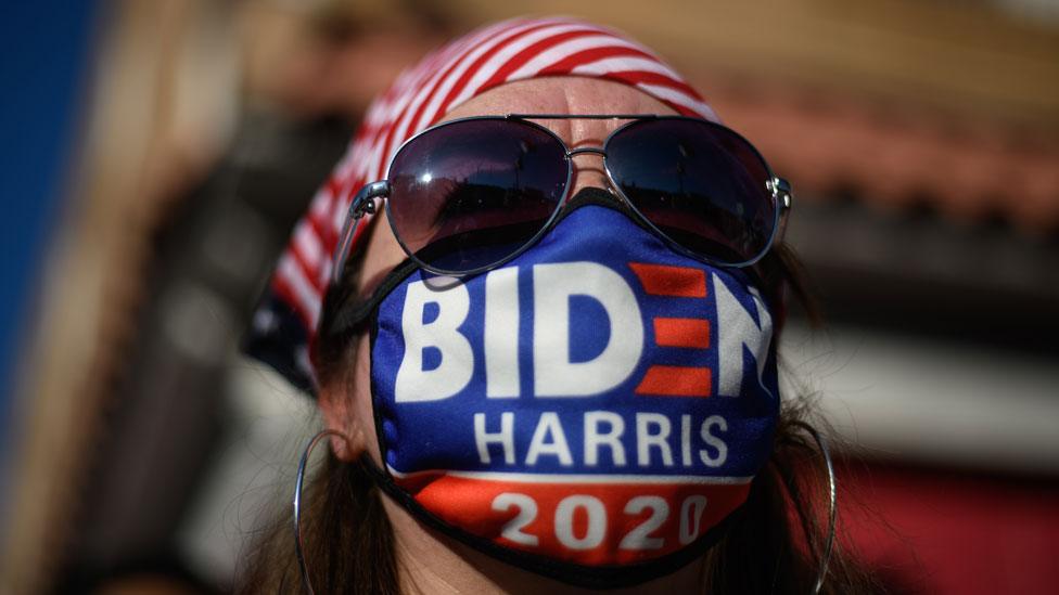 Biden supporter in Pittsburgh