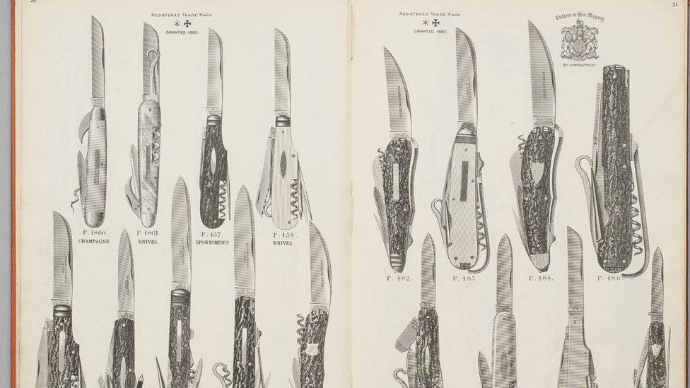 Knife pattern book