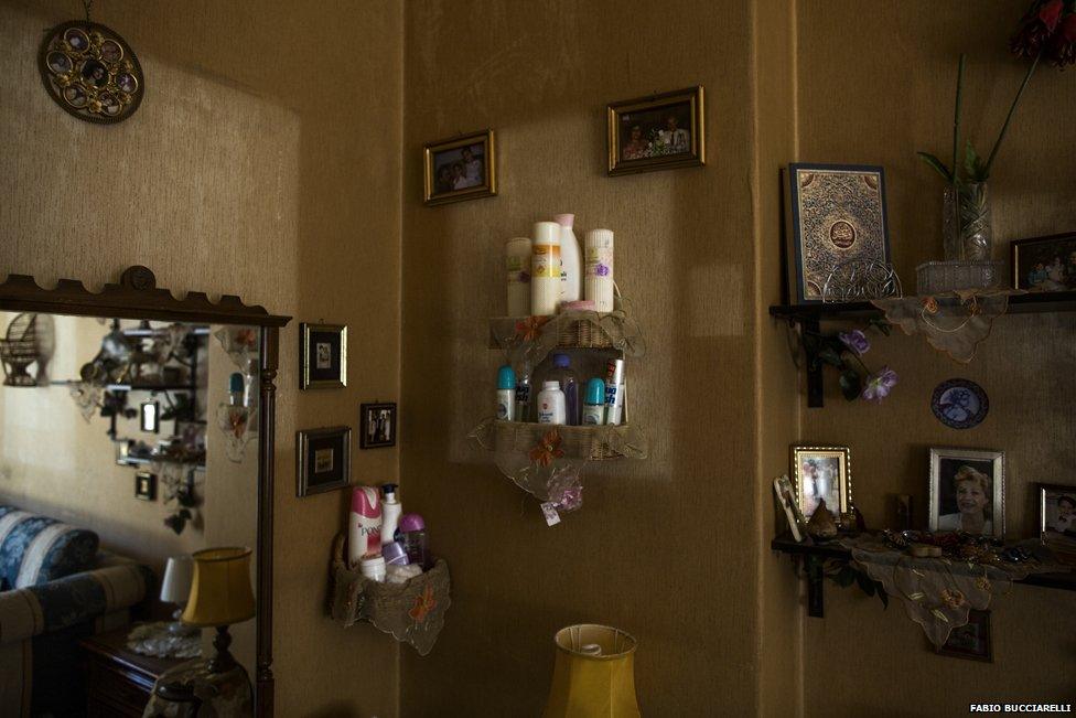 Bathroom of the flat in Sicily