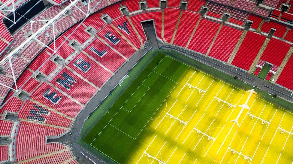 Wembley Stadium overhead