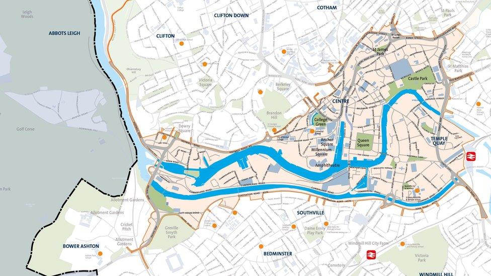 Bristol CAZ map