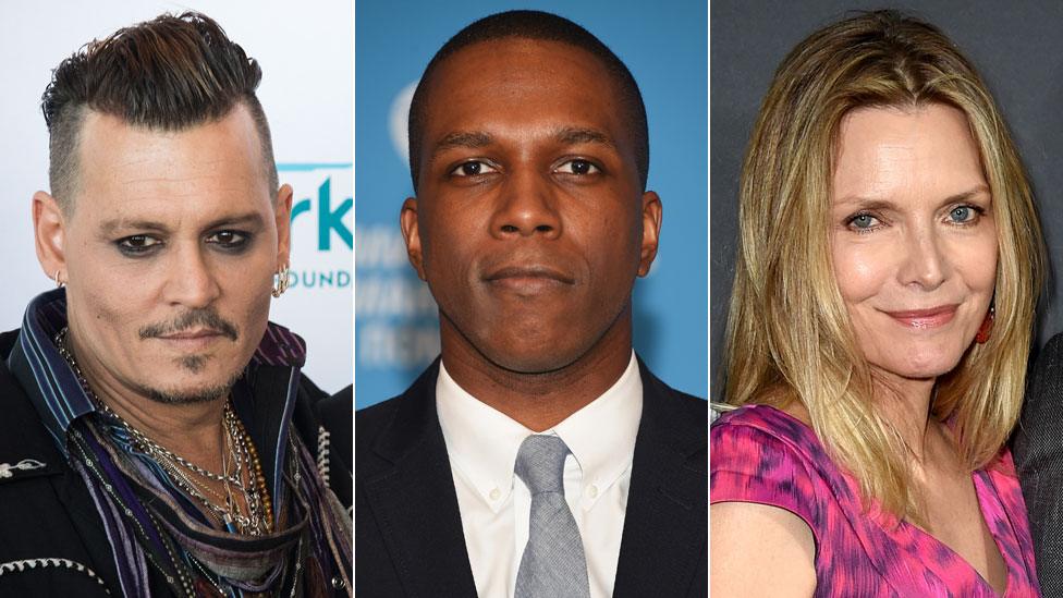 Johnny Depp, Leslie Odom Jr and Michelle Pfeiffer