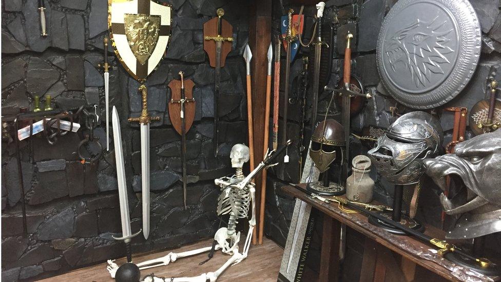 The firm sells replica weapons and costumes to fans of Game of Thrones