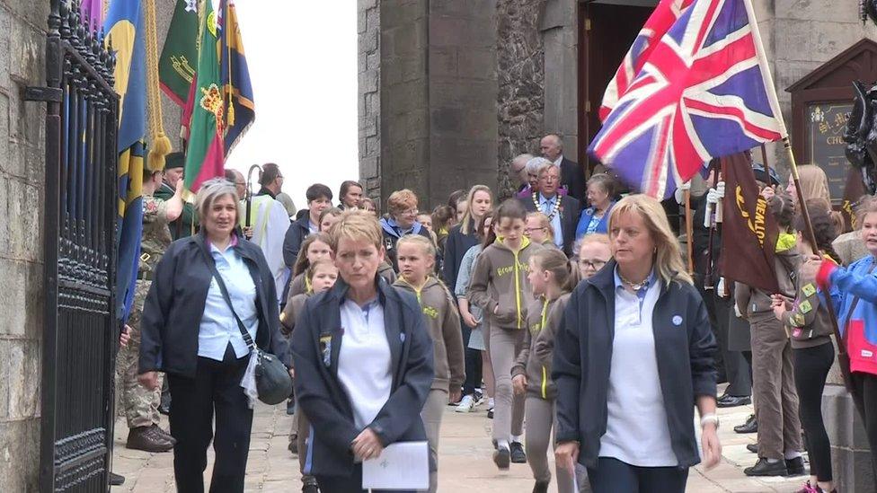 civic parade in Enniskillen