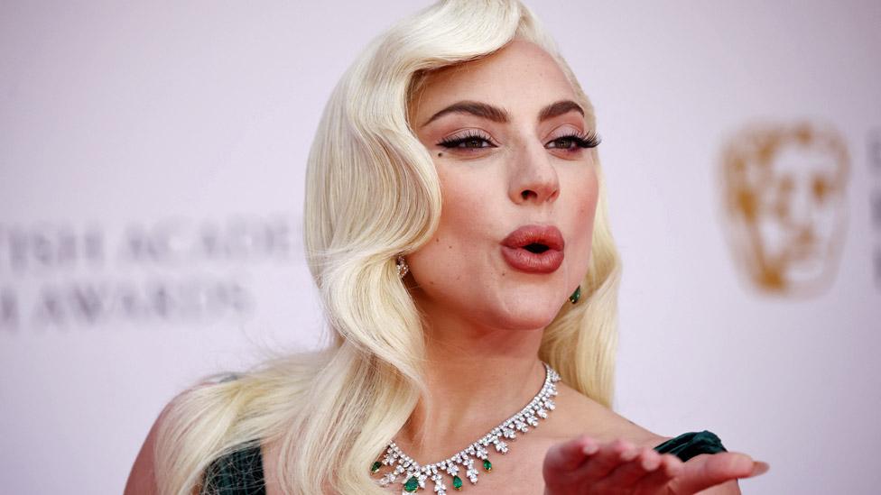 Lady Gaga at the 2022 Bafta Film Awards