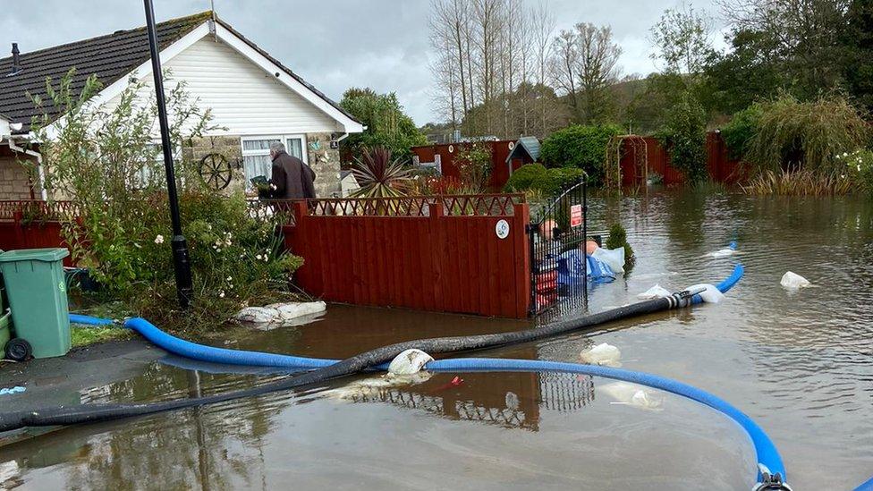 Flooding at the Cooper's home