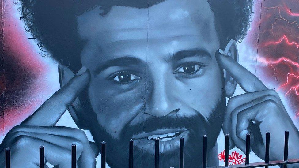 Mural of Mohamed Salah