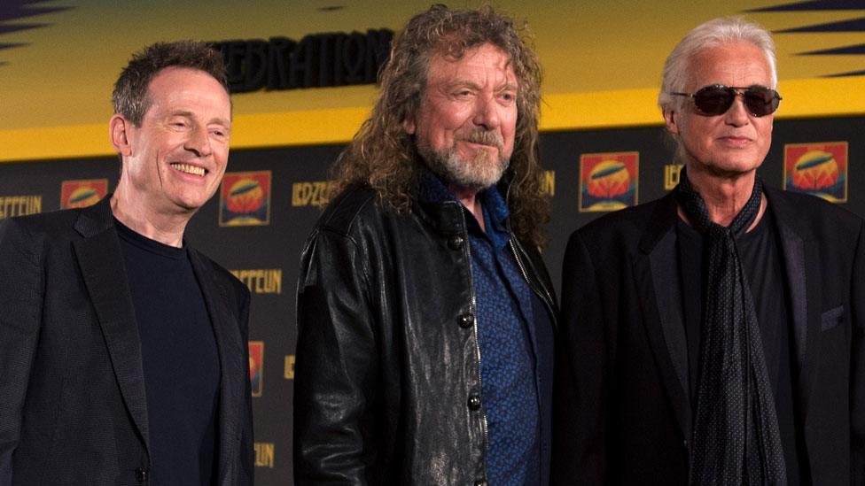 John Paul Jones, Robert Plant and Jimmy Page